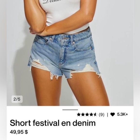 Denim shorts - Picture 2 of 2